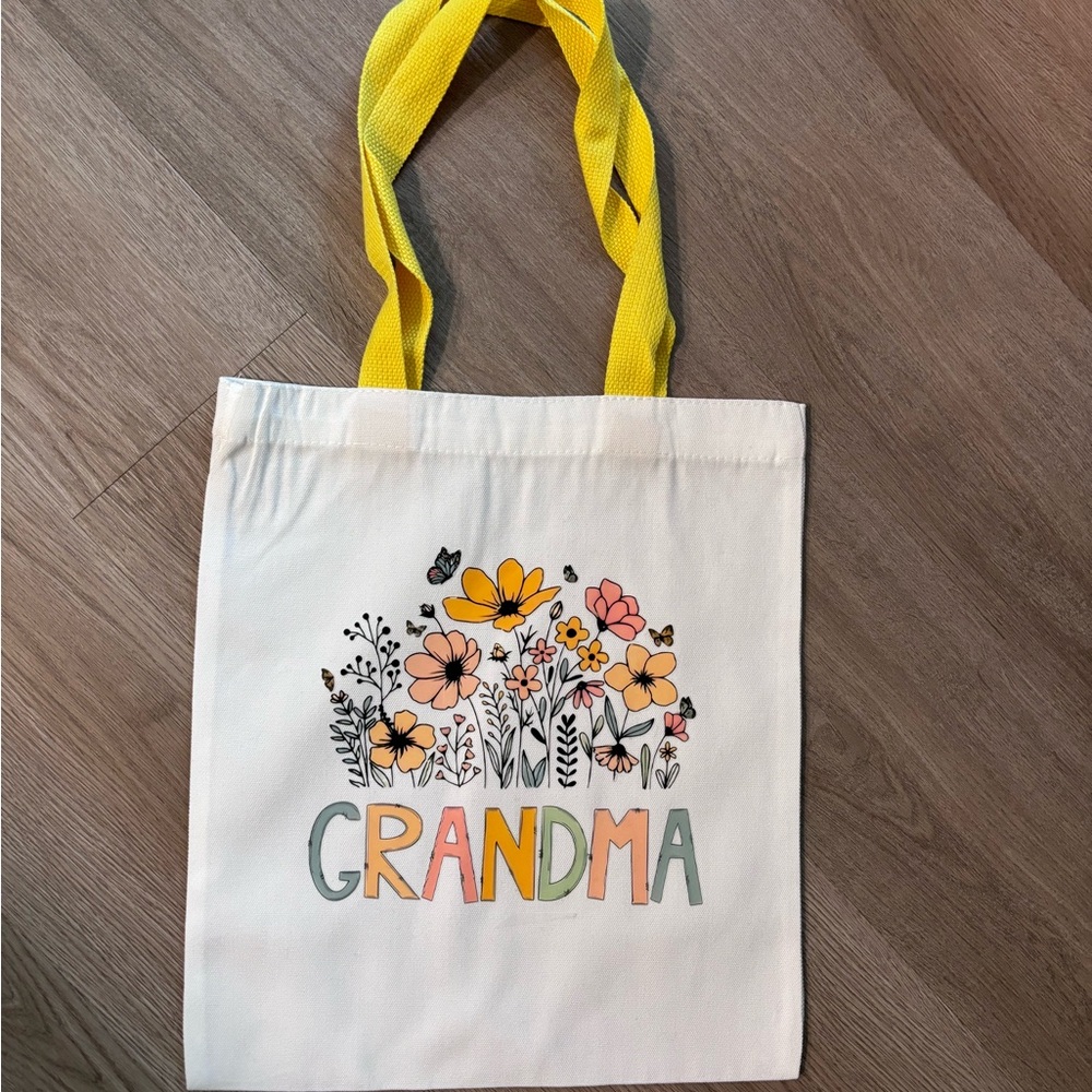 Handmade “grandma” tote bag